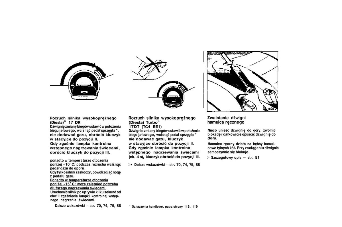Opel Vectra A Vauxhall Cavalier instrukcja obslugi / page 21