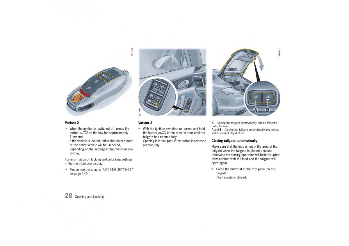 Porsche Panamera 970 owners manual / page 30