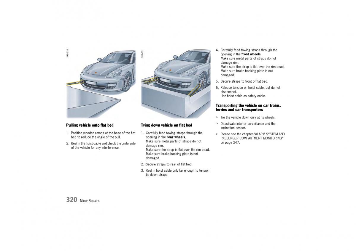 Porsche Panamera 970 owners manual / page 322