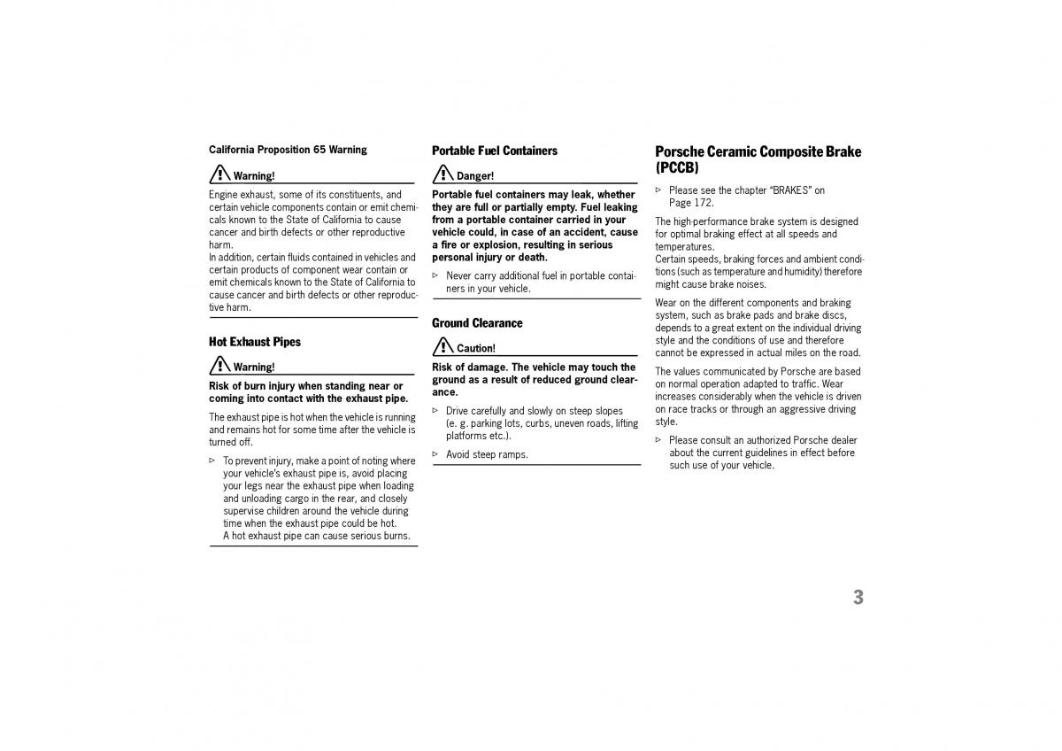 Porsche Panamera 970 owners manual / page 5
