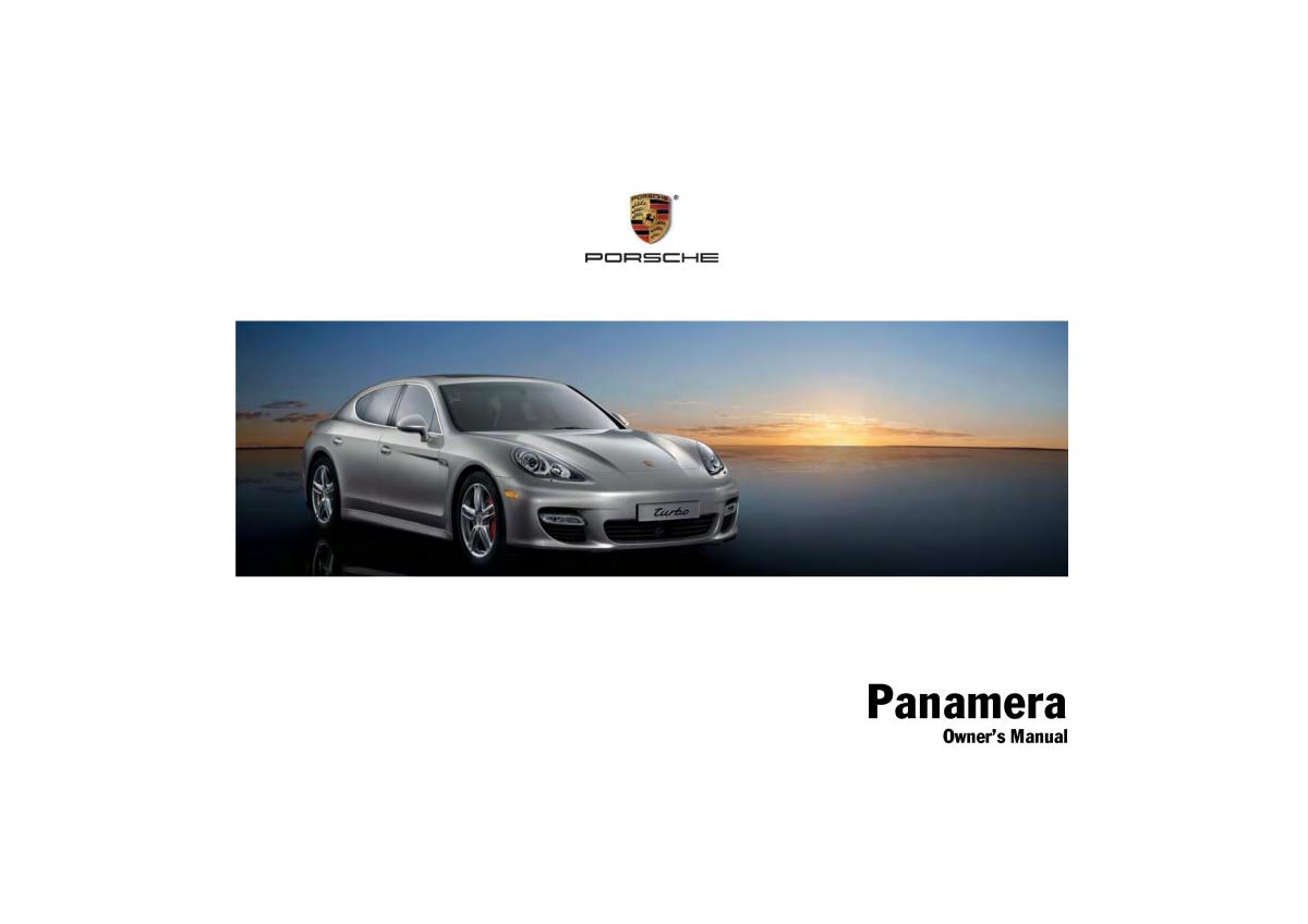 Porsche Panamera 970 owners manual / page 1