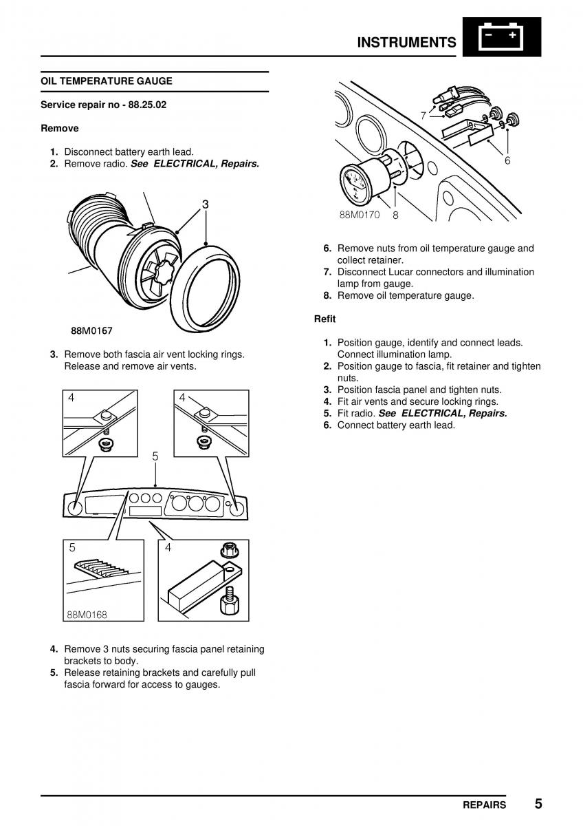 Mini Cooper workshop manual / page 365