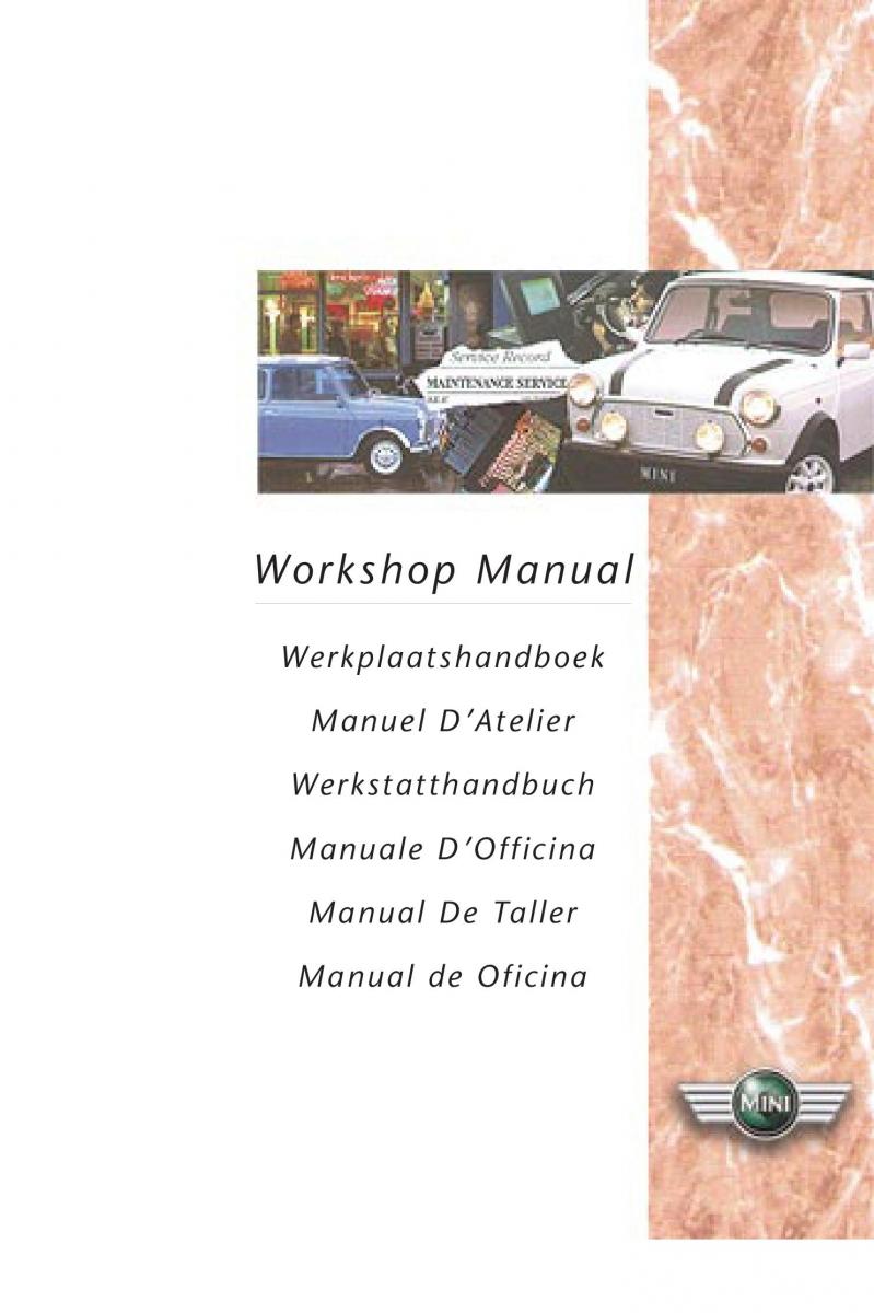 manual  Mini Cooper workshop manual / page 1