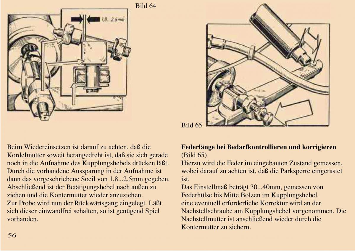 manual  Trabant 601 owners manual Handbuch / page 57