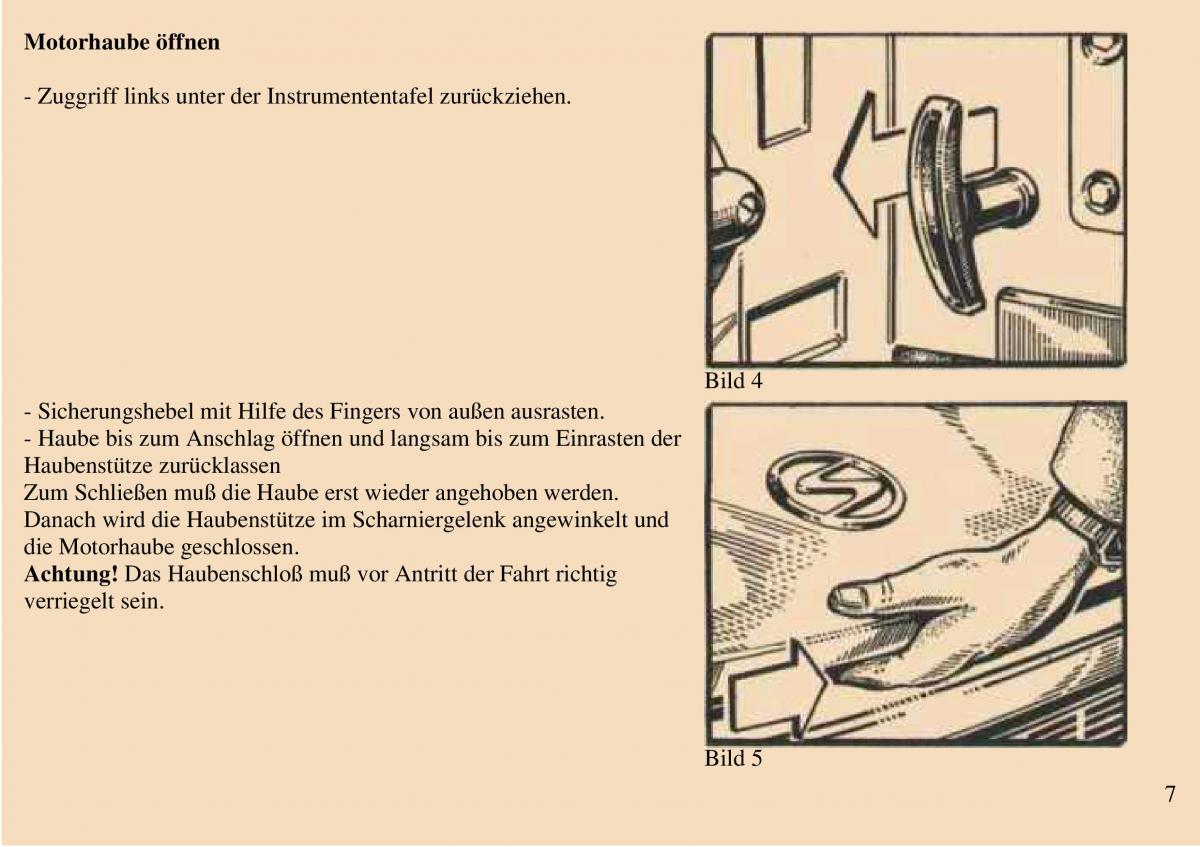 manual  Trabant 601 owners manual Handbuch / page 8