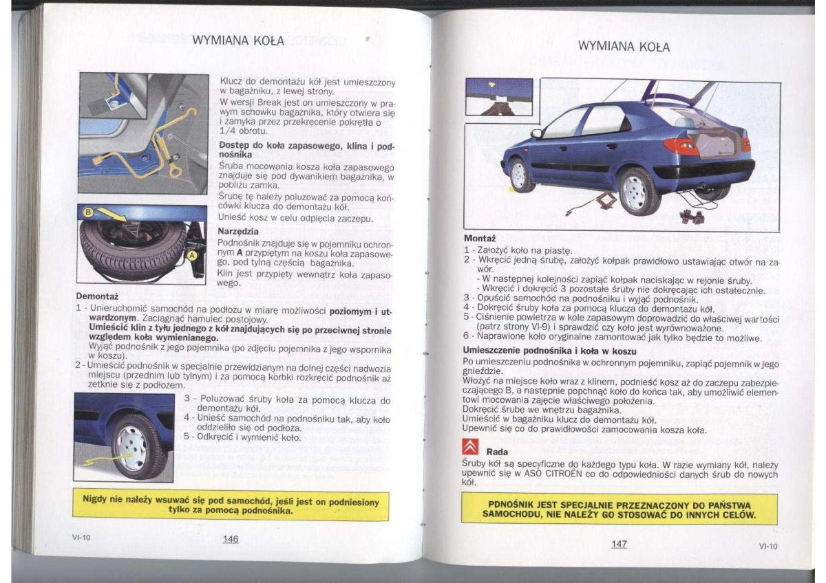manual  Citroen Xara instrukcja / page 75