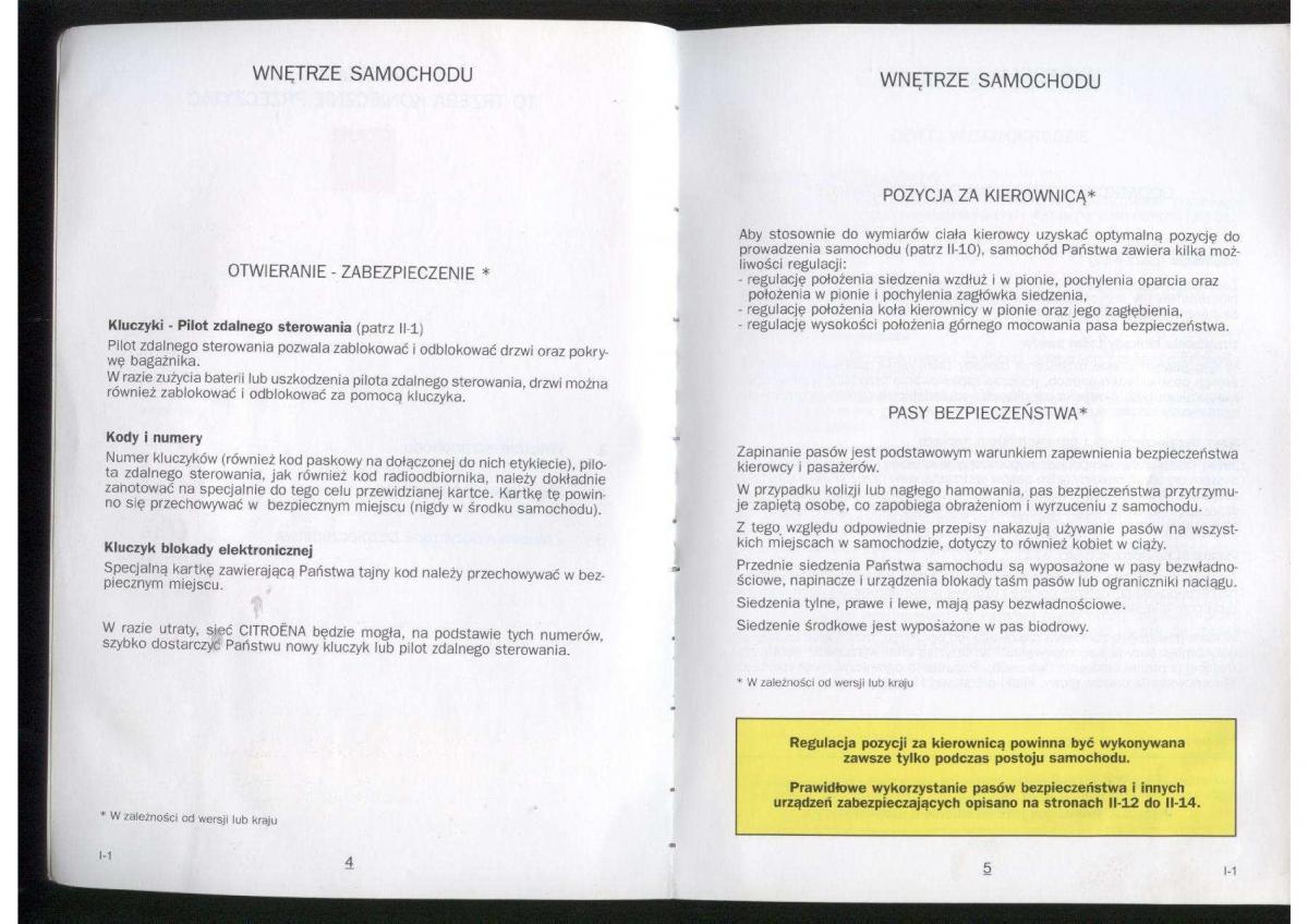 manual  Citroen Xara instrukcja / page 4