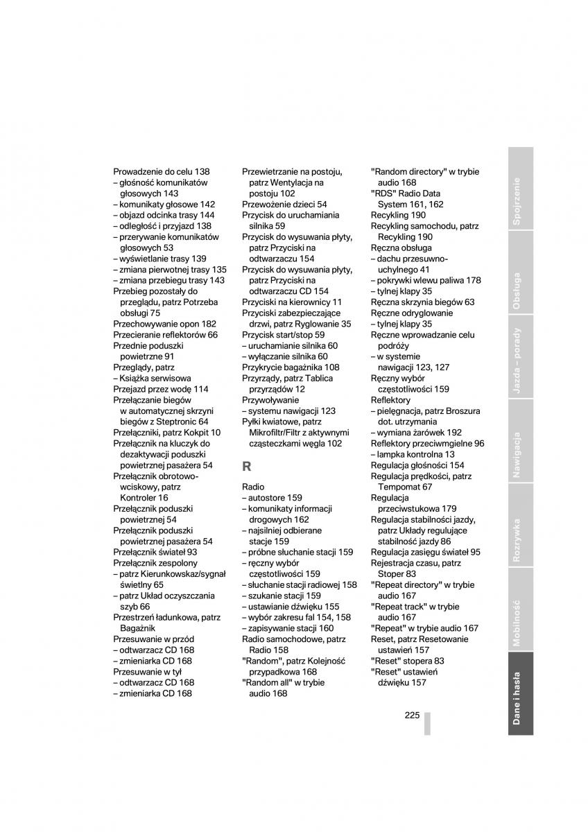 manual  BMW 1 E87 E81 instrukcja / page 226