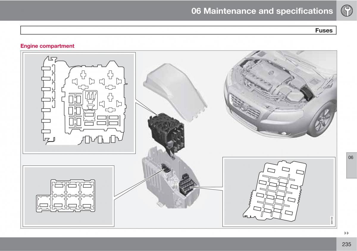 Volvo V70 XC70 III owners manual / page 235