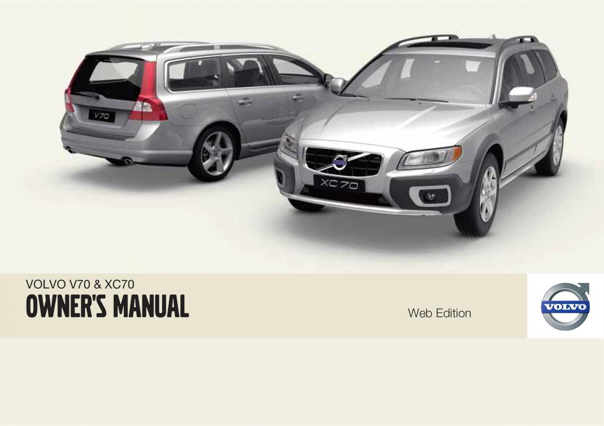Volvo V70 XC70 III owners manual / page 1