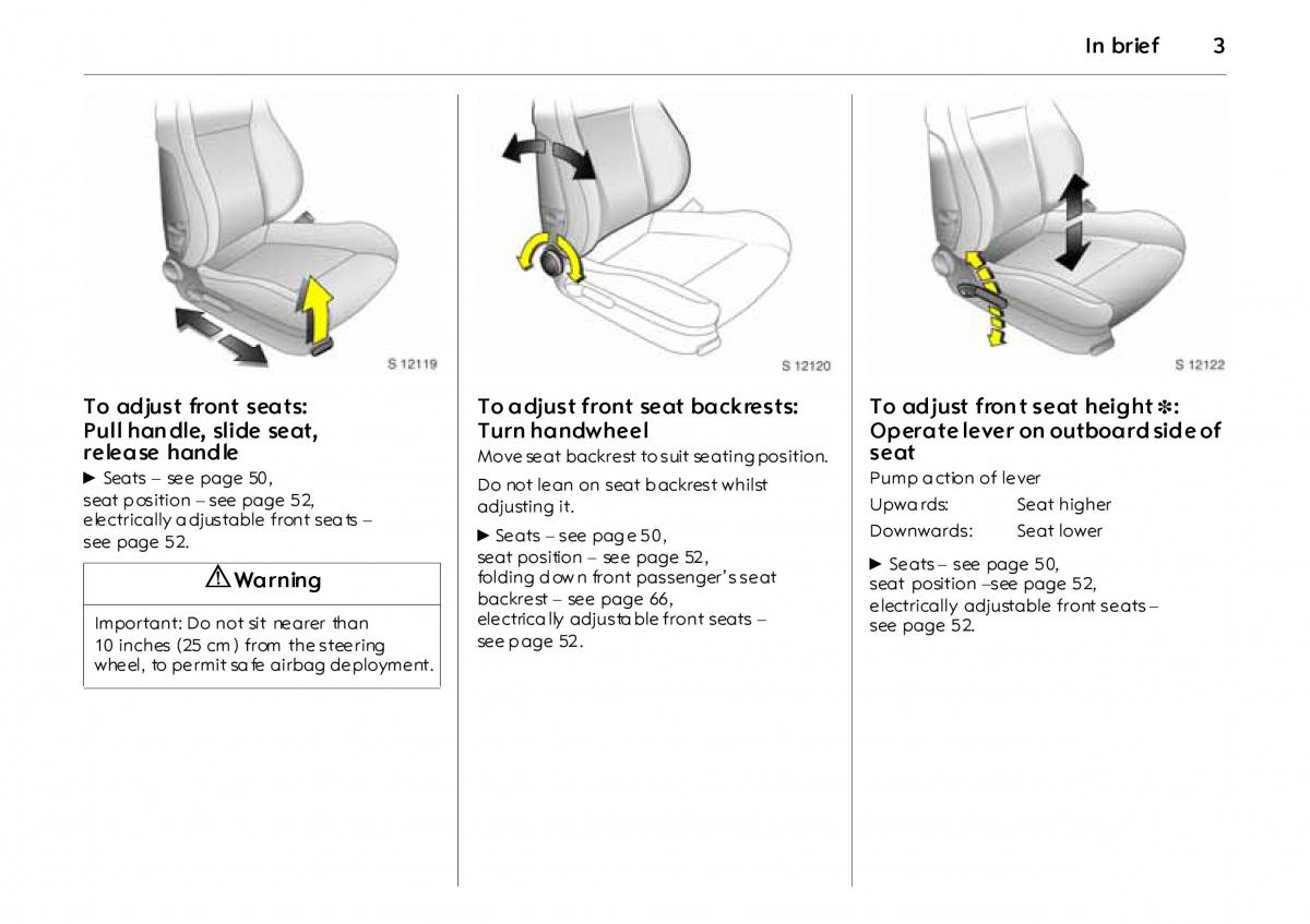 manual  Opel Vectra Vauxhall III 3 owners manual / page 8