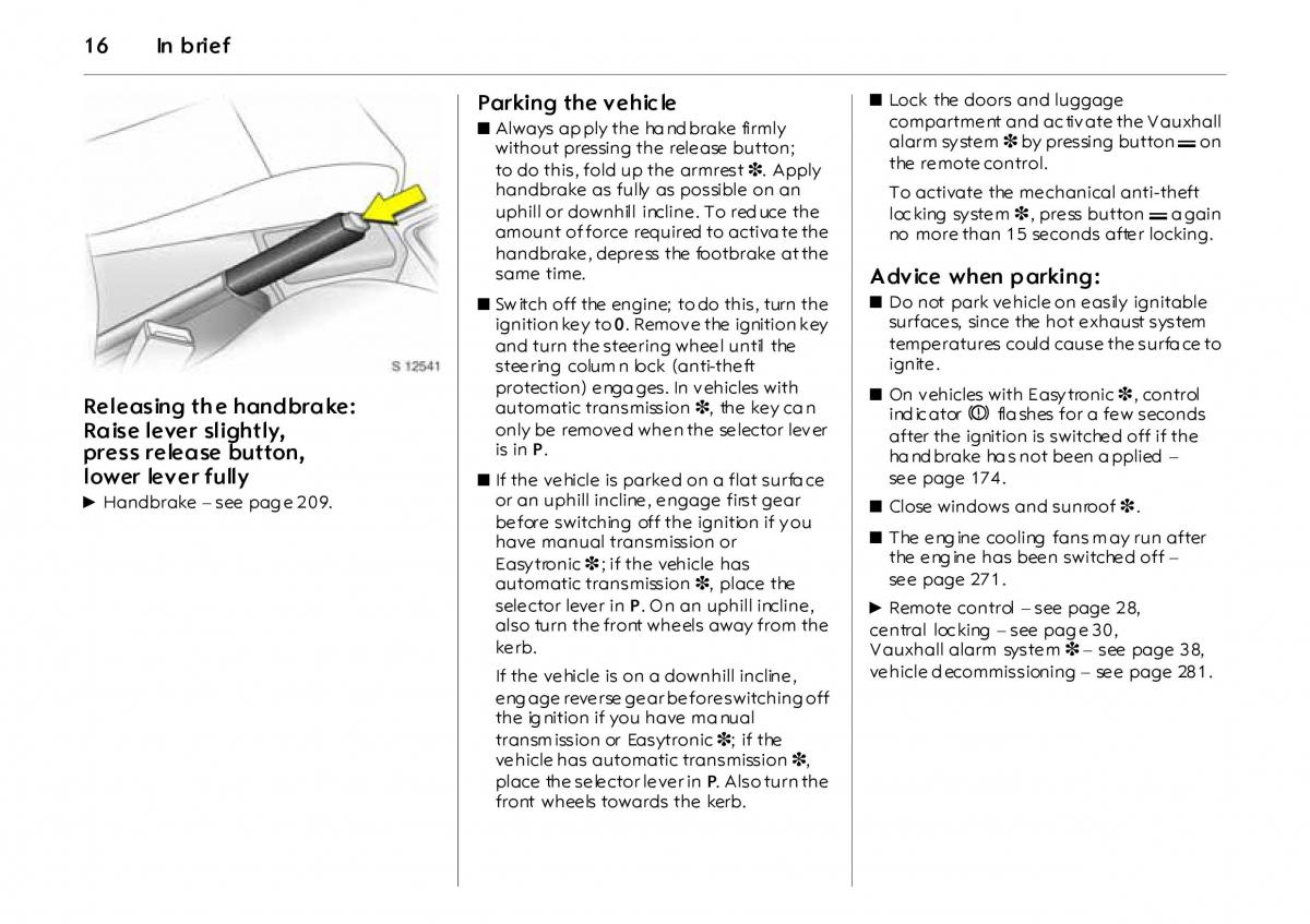 Opel Vectra Vauxhall III 3 owners manual / page 21