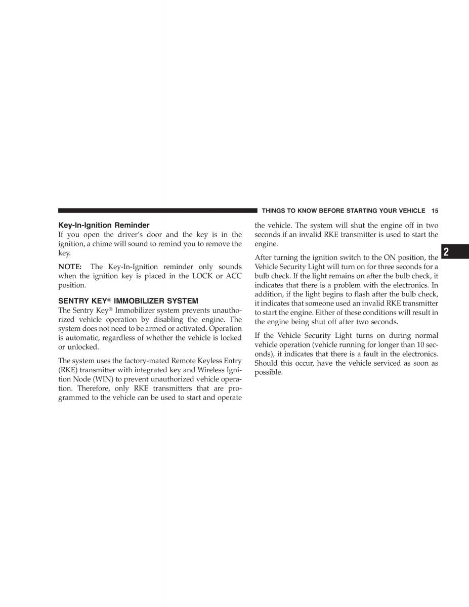 Chrysler 300C I 1 owners manual / page 17