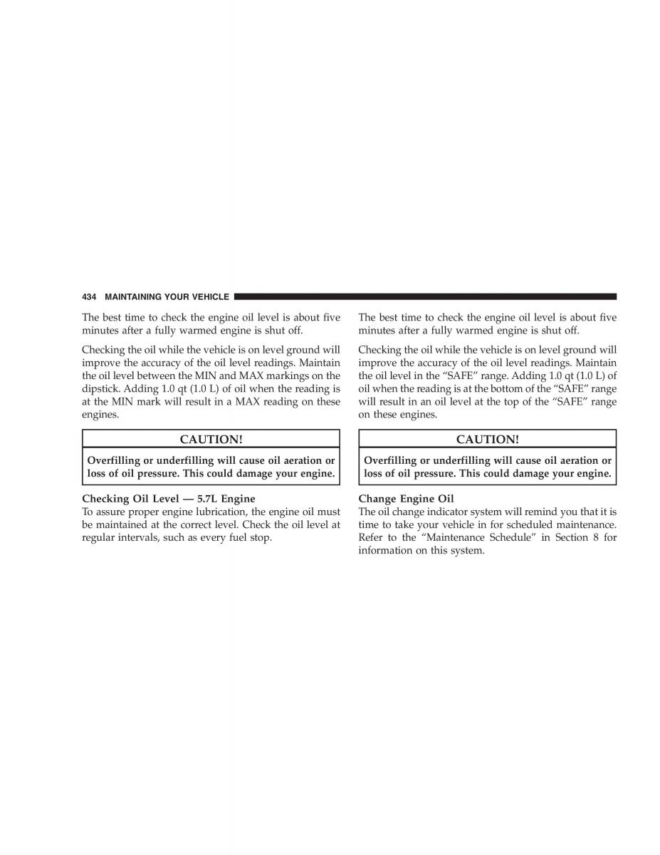 Chrysler 300C I 1 owners manual / page 436