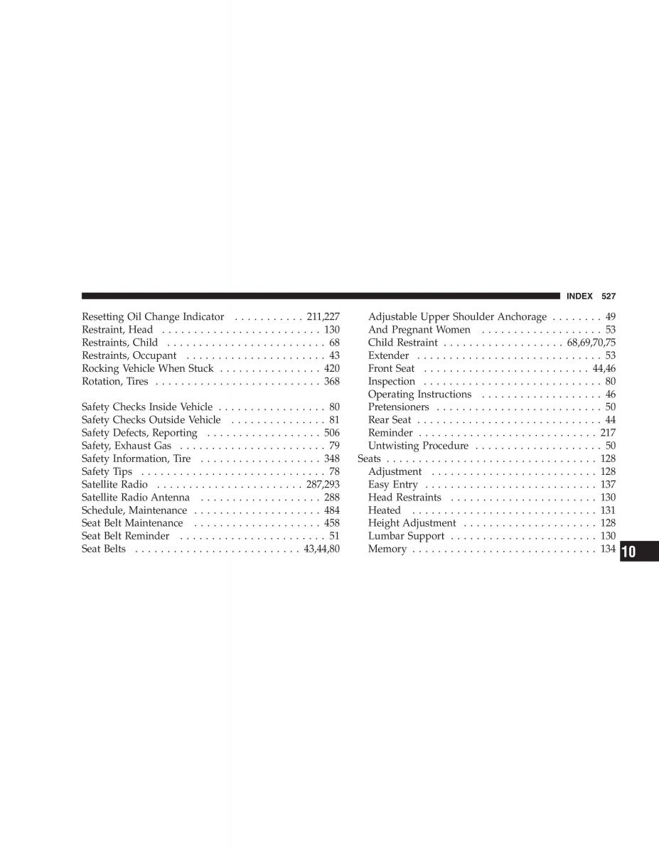 manual  Chrysler 300C I 1 owners manual / page 529