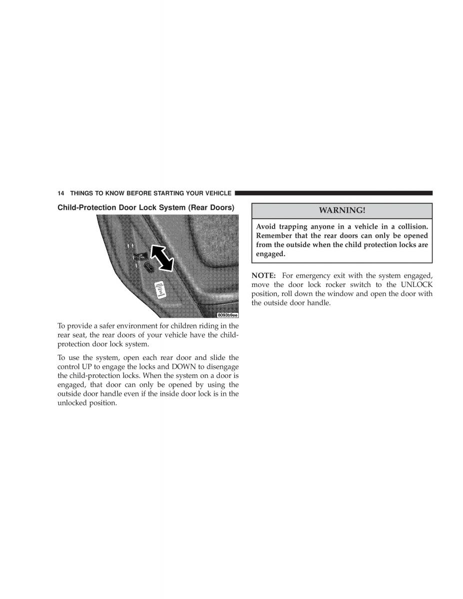manual  Chrysler Neon SRT4 owners manual / page 14