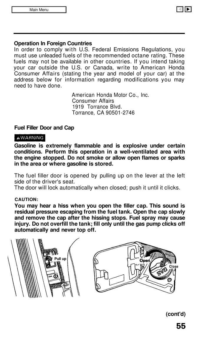 manual  Honda Civic IV 4 Hatchback Sedan owners manual / page 8