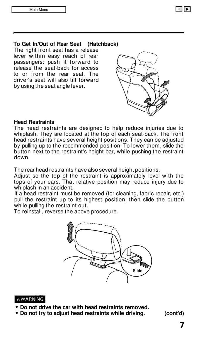 manual  Honda Civic IV 4 Hatchback Sedan owners manual / page 14