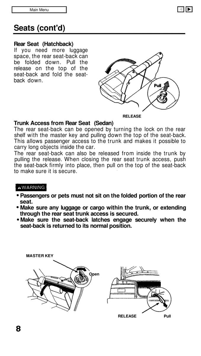 manual  Honda Civic IV 4 Hatchback Sedan owners manual / page 15