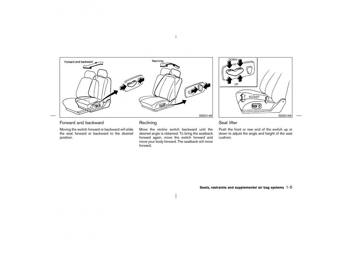 manual  Nissan Pathfinder II 2 owners manual / page 12