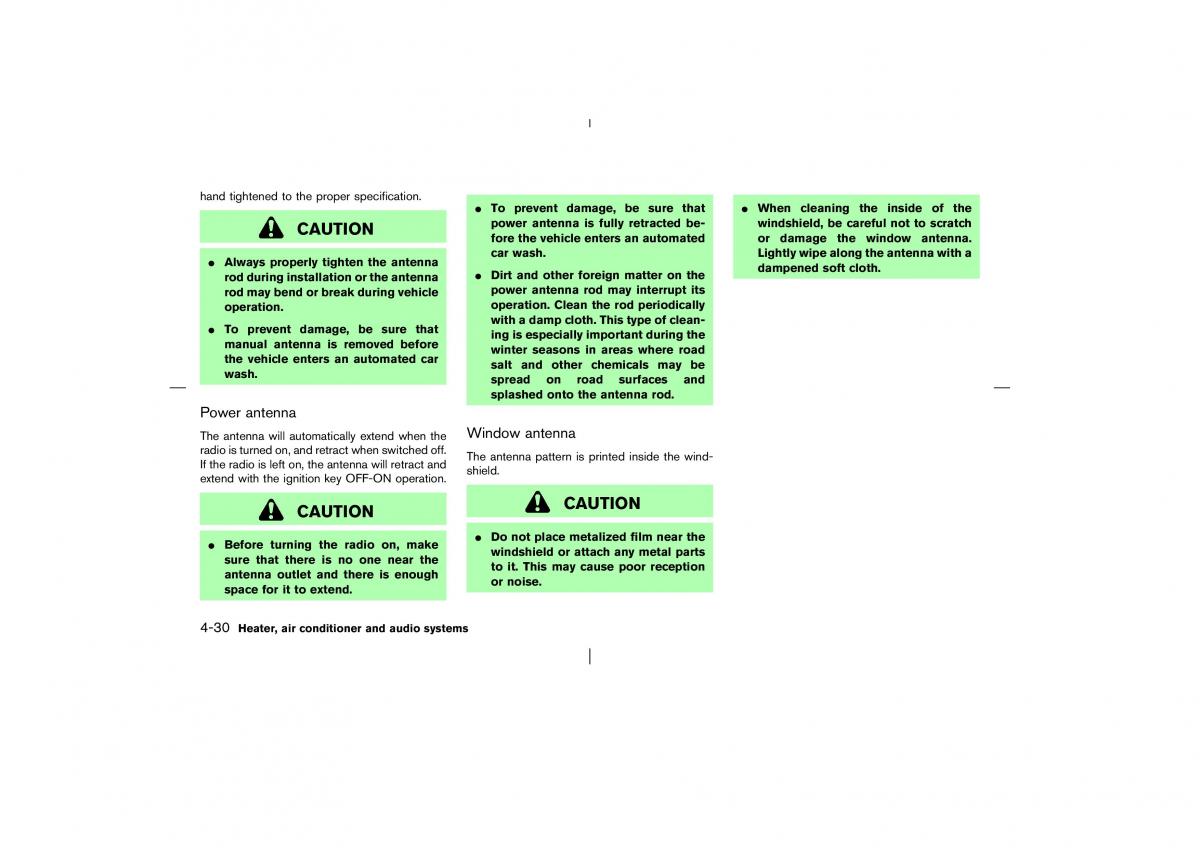 Nissan Pathfinder II 2 owners manual / page 155