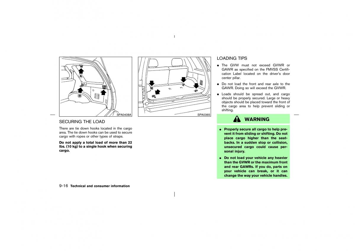 Nissan Pathfinder II 2 owners manual / page 279