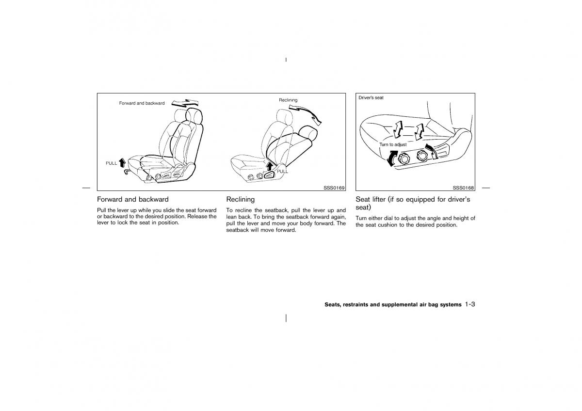 Nissan Pathfinder II 2 owners manual / page 10