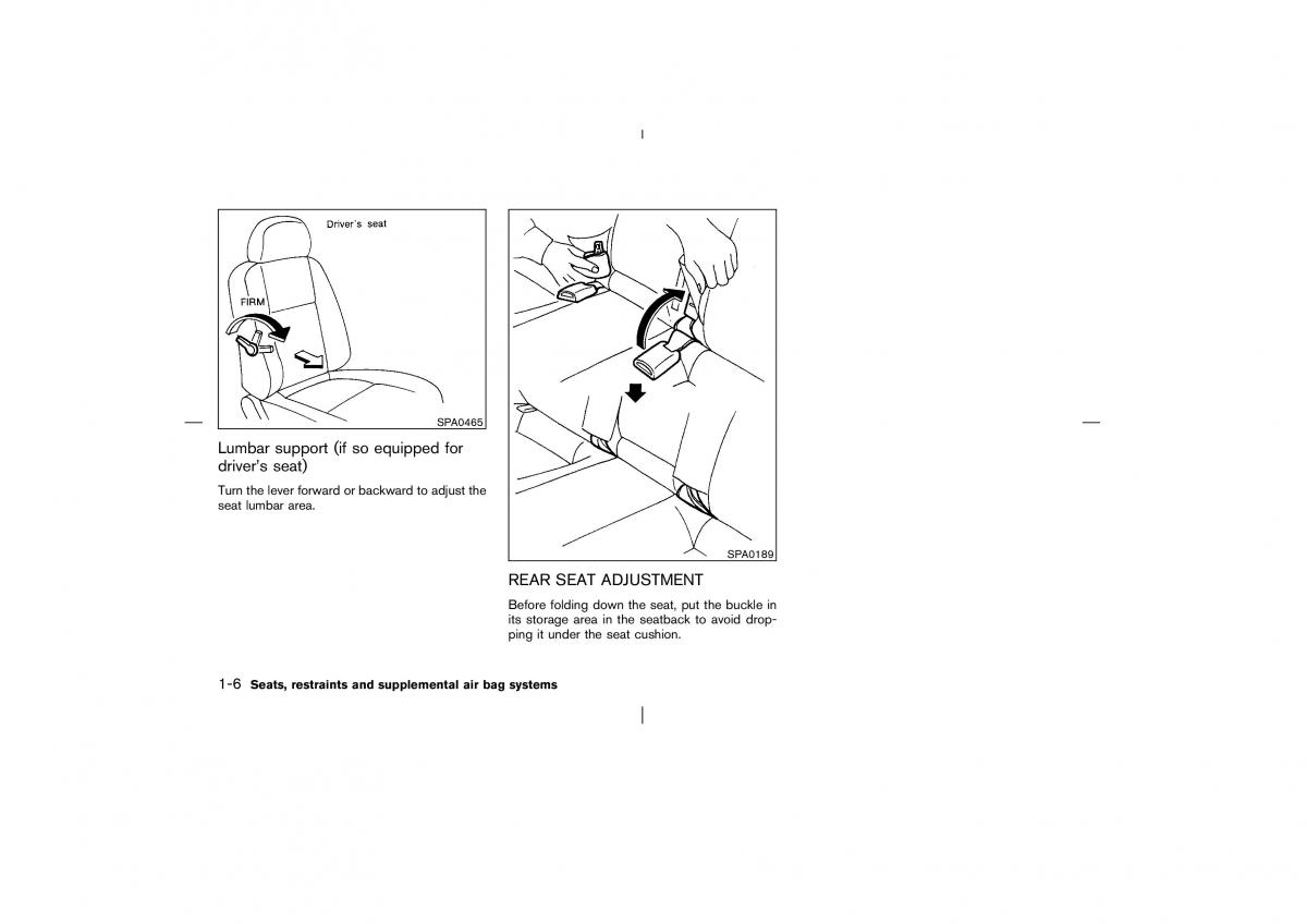 Nissan Pathfinder II 2 owners manual / page 13