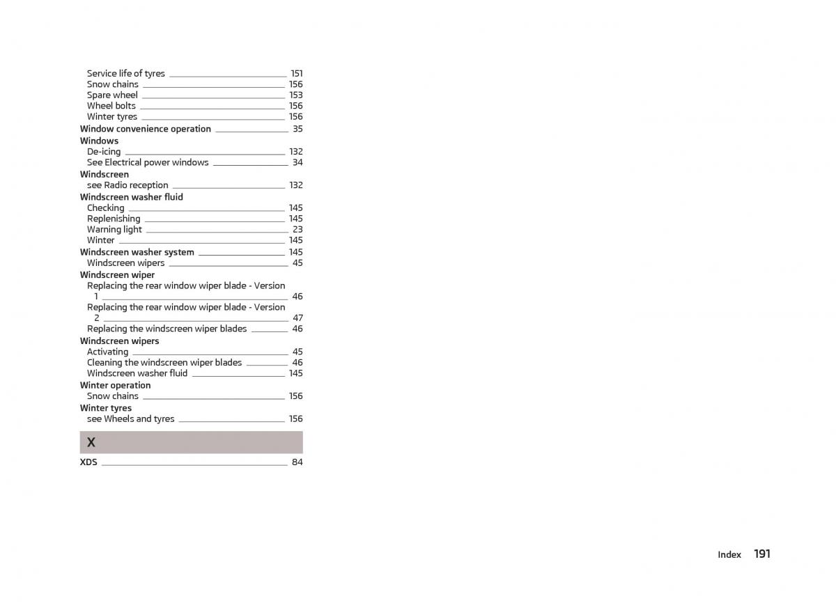 manual  Skoda Fabia II 2 owners manual / page 193