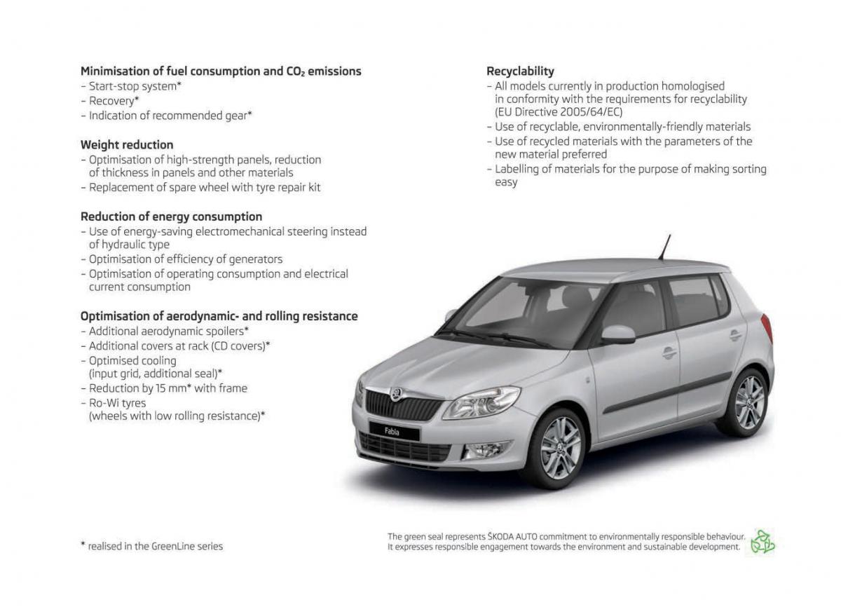 manual  Skoda Fabia II 2 owners manual / page 195