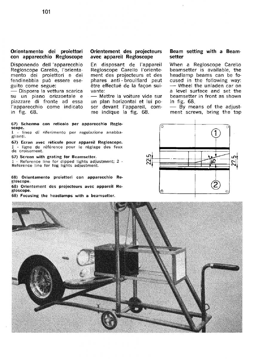 Ferrari 330 GT owners manual / page 103