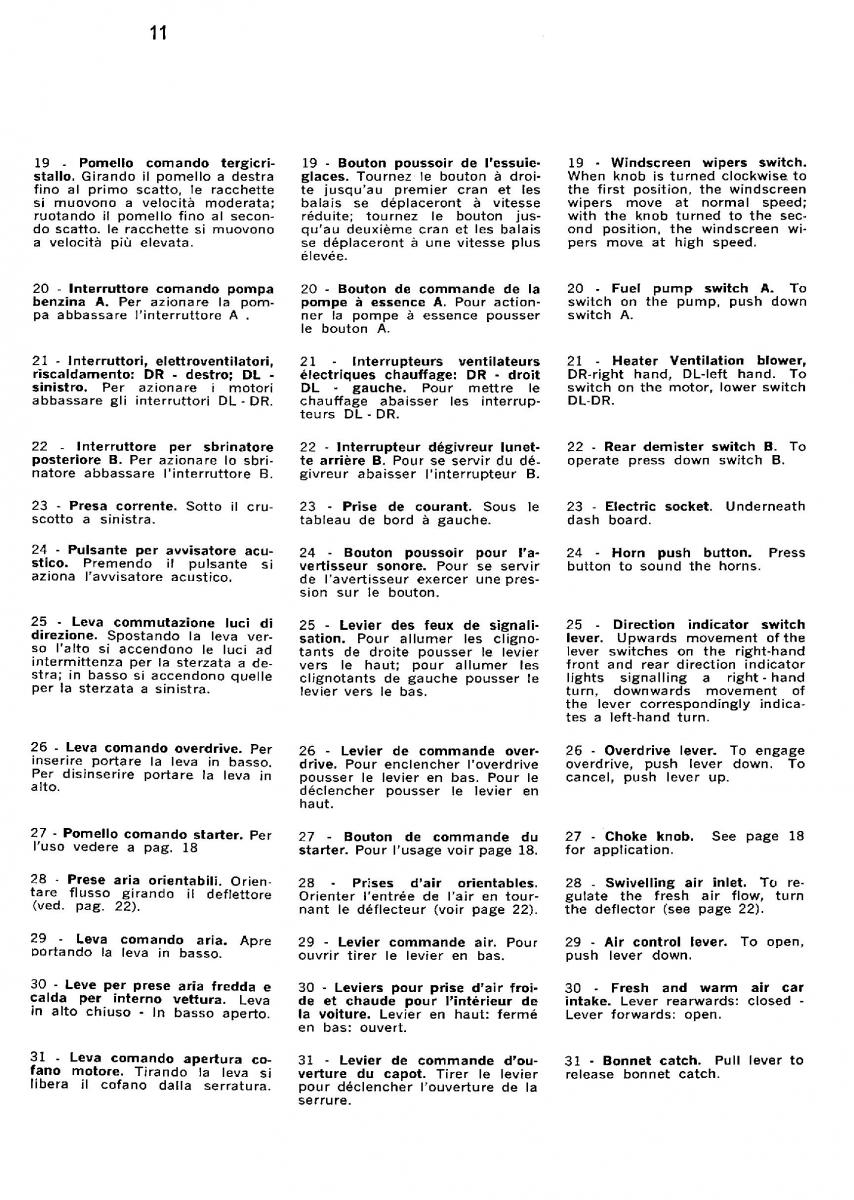 manual  Ferrari 330 GT owners manual / page 14