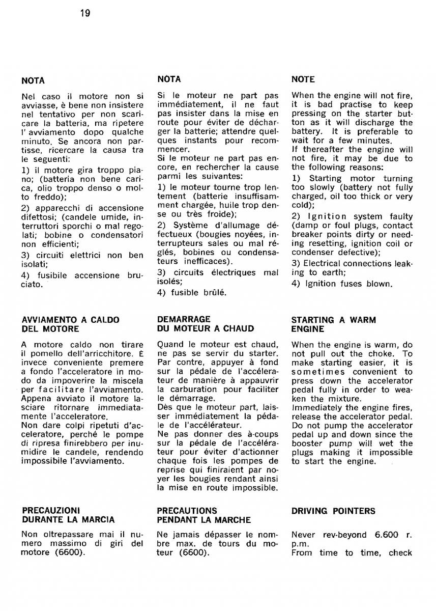 manual  Ferrari 330 GT owners manual / page 22