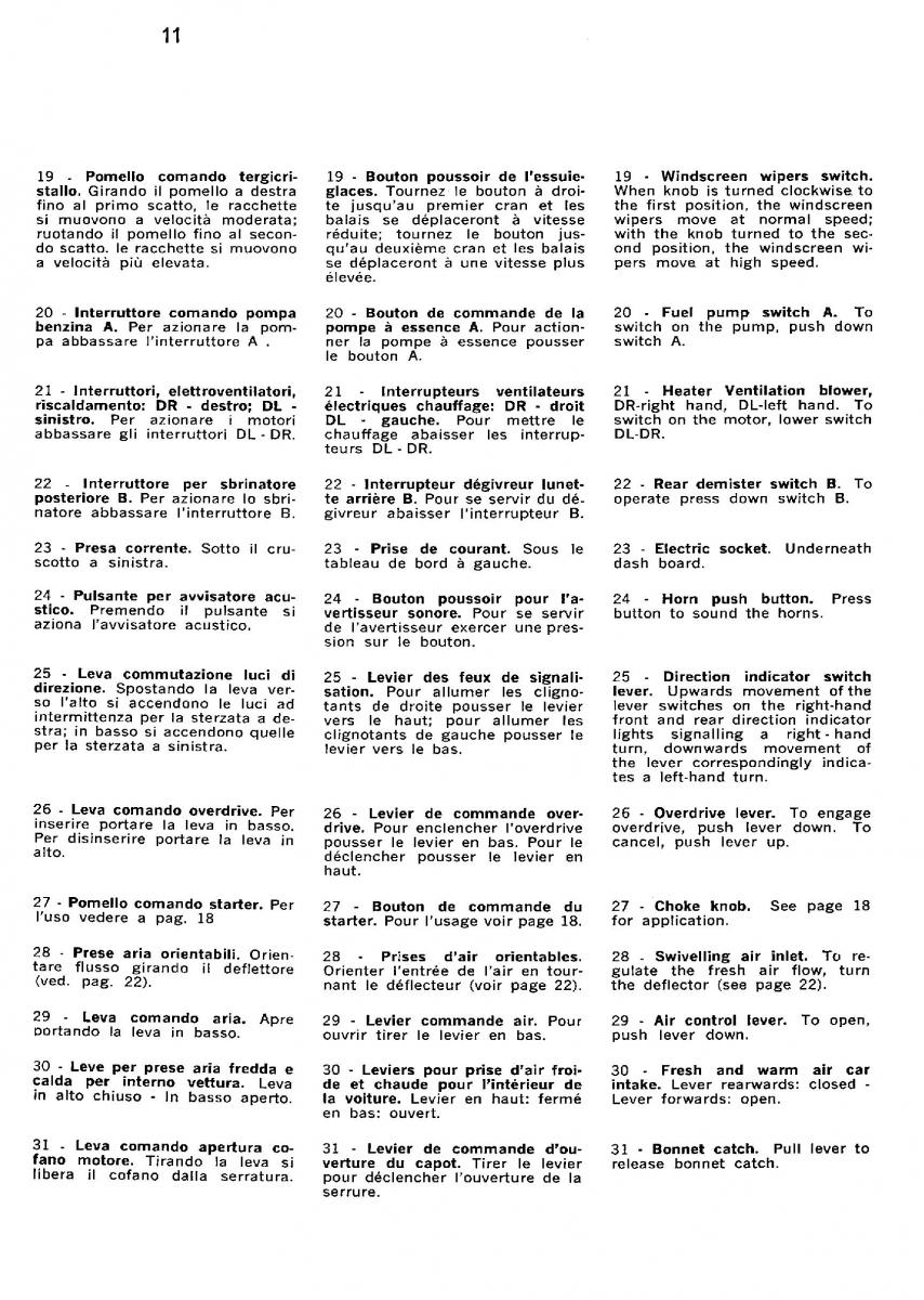 Ferrari 330 GT owners manual / page 14