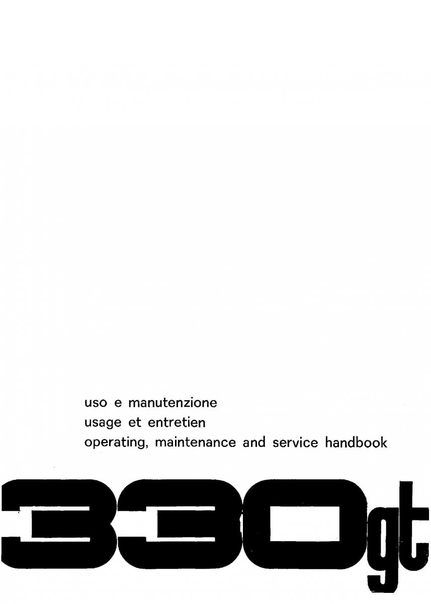 Ferrari 330 GT owners manual / page 2