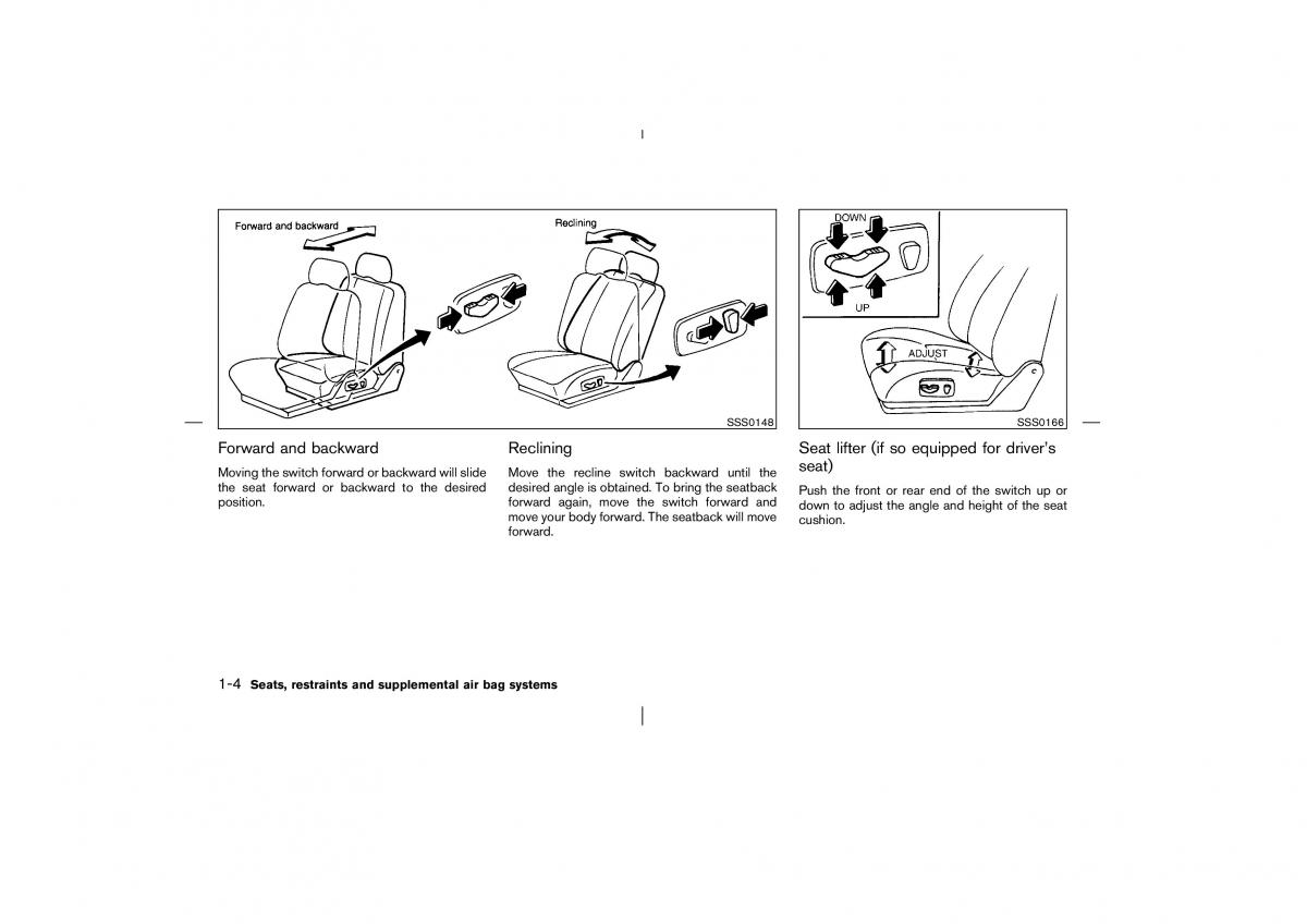 Nissan Murano Z50 owners manual / page 9