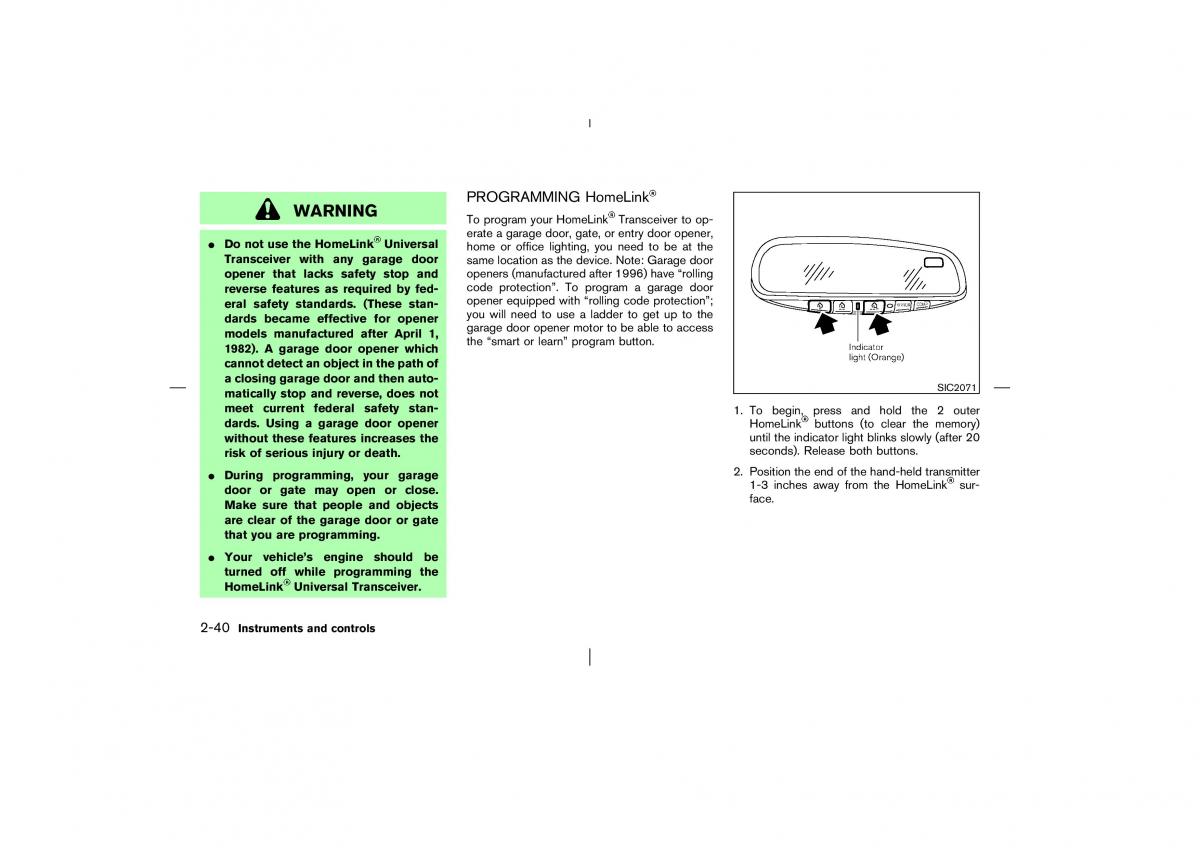 Nissan Murano Z50 owners manual / page 91