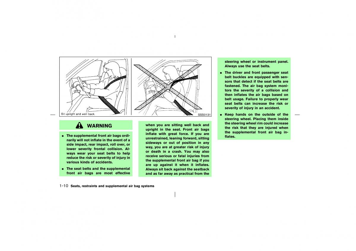 manual  Nissan Murano Z50 owners manual / page 15