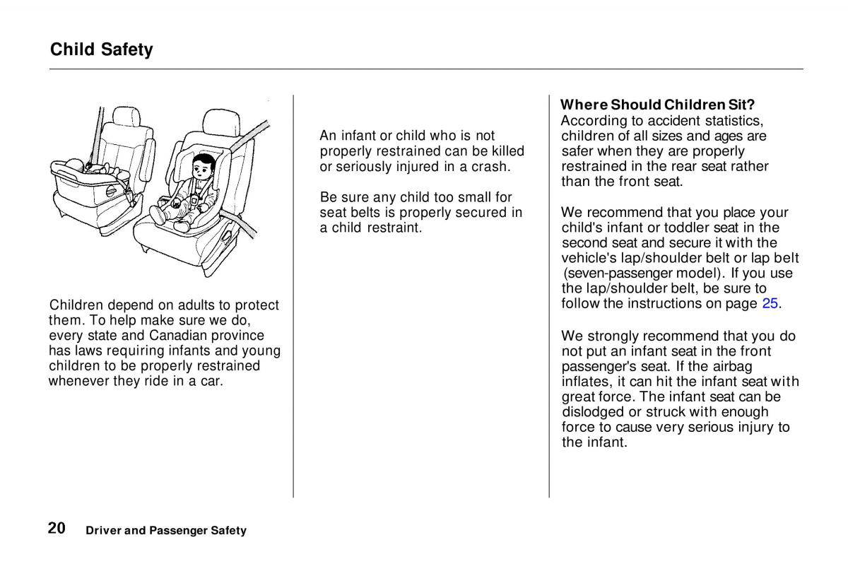 manual  Honda Odyssey I 1 Honda Shuttle Isuzu Oasis owners manual / page 21