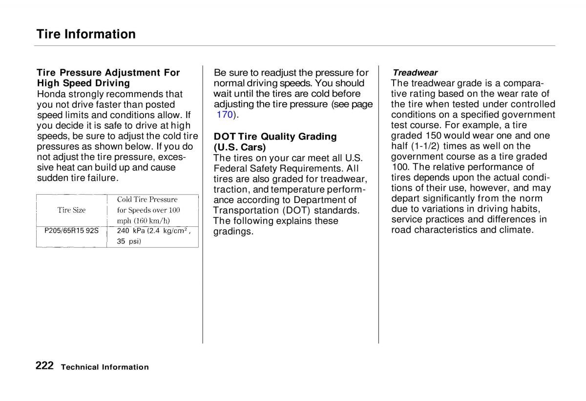 Honda Odyssey I 1 Honda Shuttle Isuzu Oasis owners manual / page 220