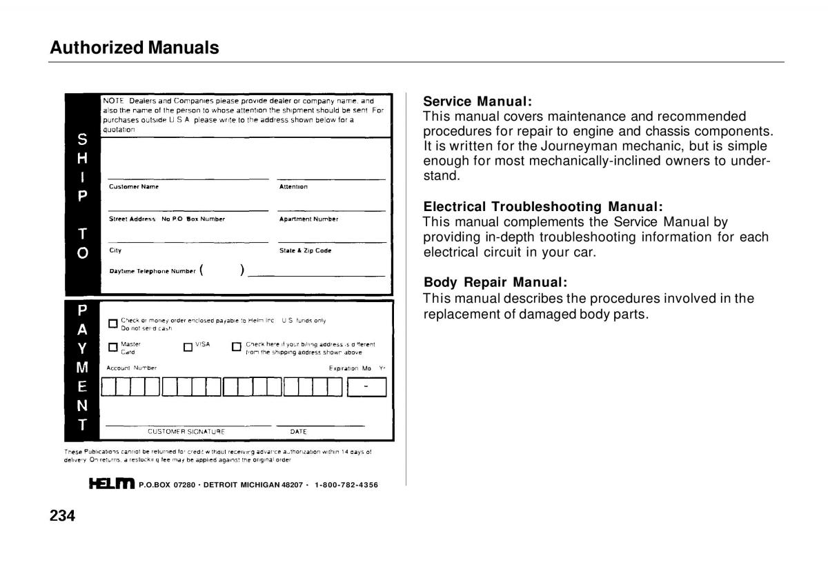 Honda Odyssey I 1 Honda Shuttle Isuzu Oasis owners manual / page 231