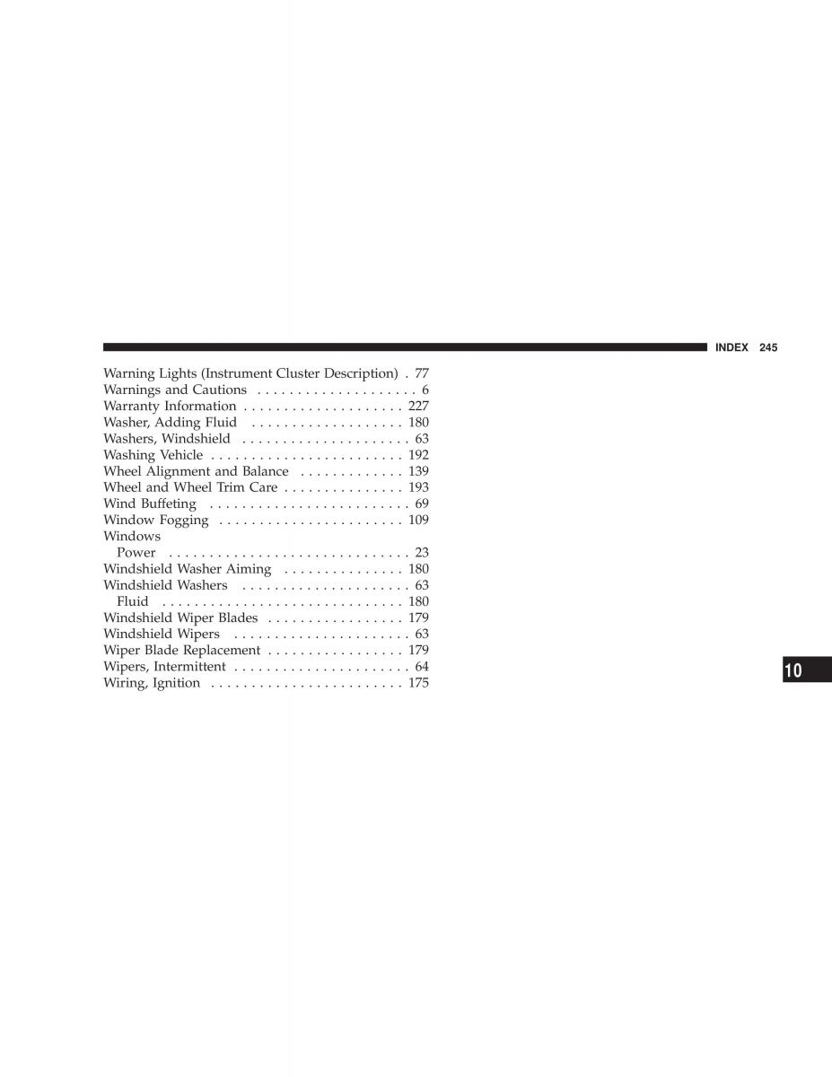 manual  Chrysler Neon II 2 Dodge Neon owners manual / page 245