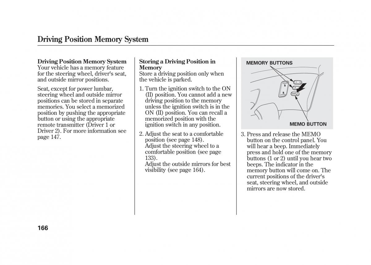 Acura MDX II 2 owners manual / page 173