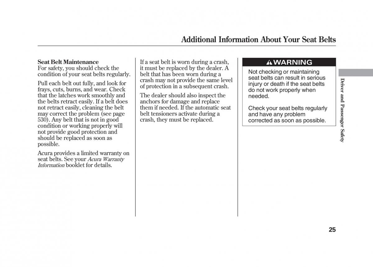 Acura MDX II 2 owners manual / page 32