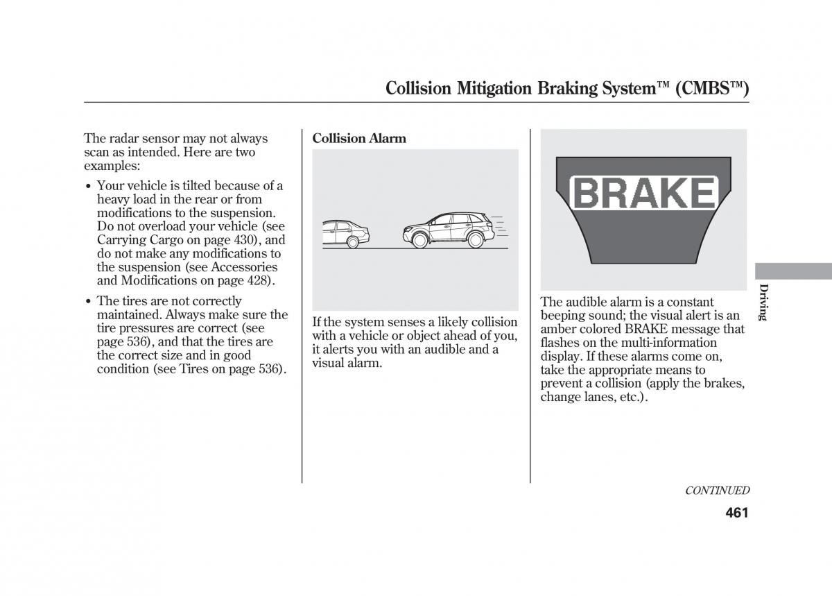 Acura MDX II 2 owners manual / page 468