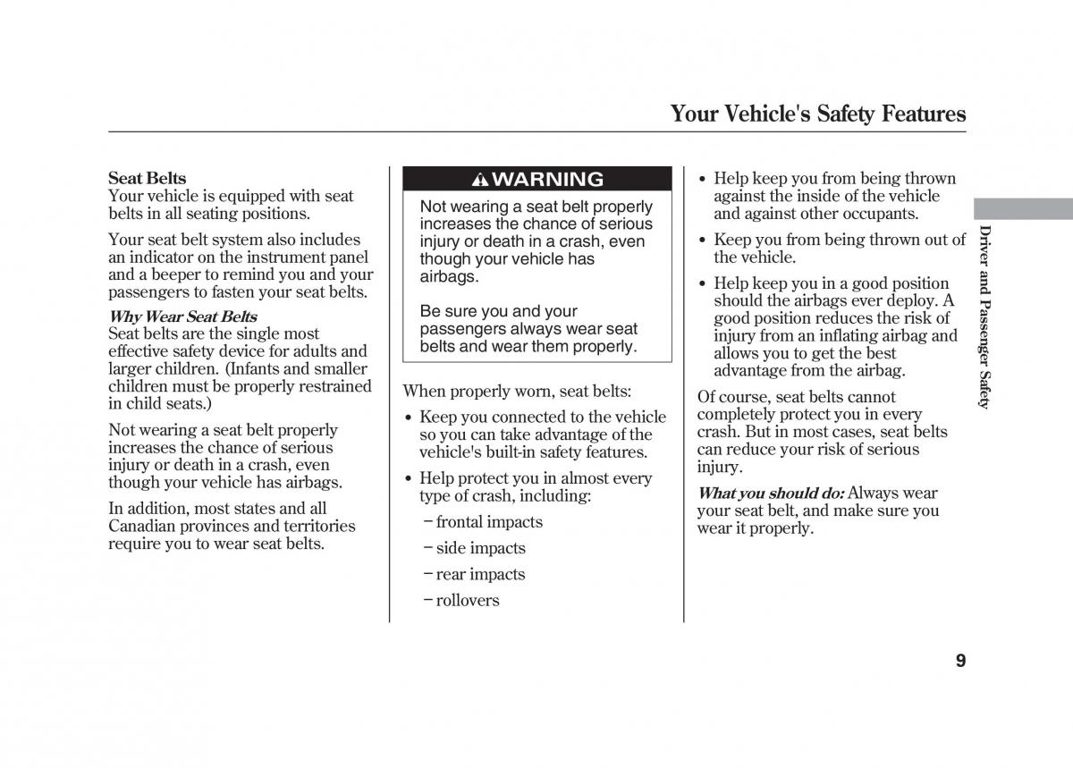 Acura MDX II 2 owners manual / page 16