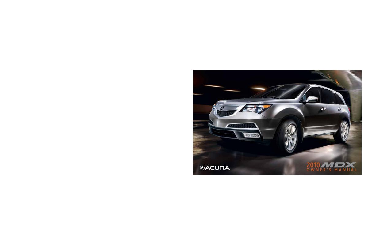 Acura MDX II 2 owners manual / page 2