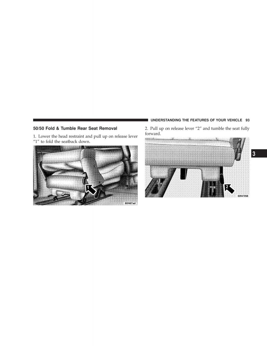 Chrysler Voyager Town and Country Plymouth Voyager owners manual / page 93
