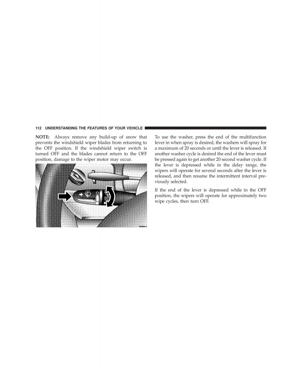Chrysler Voyager Town and Country Plymouth Voyager owners manual / page 112