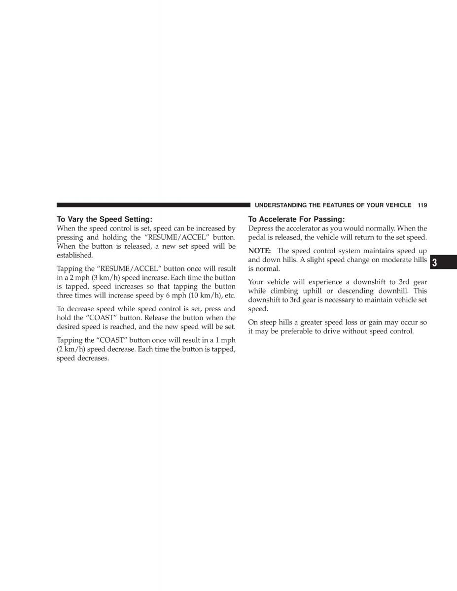 Chrysler Voyager Town and Country Plymouth Voyager owners manual / page 119